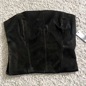 KIRIOUS Snakeskin Top